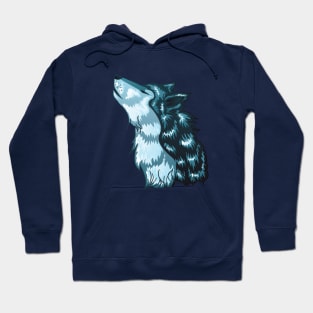 Howling Wolf Head Hoodie